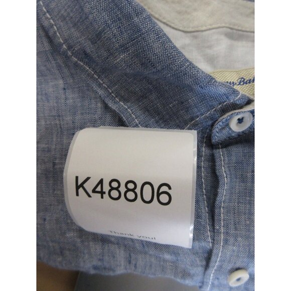 Tommy Bahama Shirt XXL Linen Hawaiian Button Up Camp Pocket Marlin Logo - Picture 10 of 10